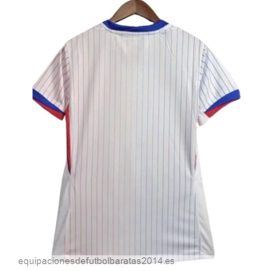 Nuevo 2ª Camiseta Mujer Francia 2024 Blanco Baratas